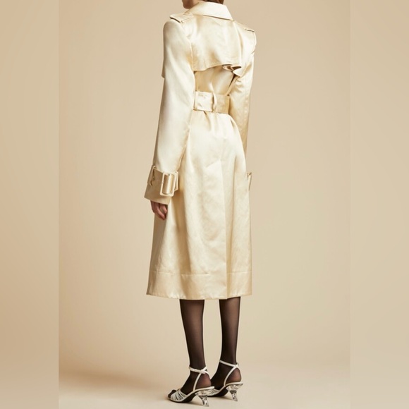 NWOT KHAITE The Jaden Trench in Ecru - Picture 7 of 15